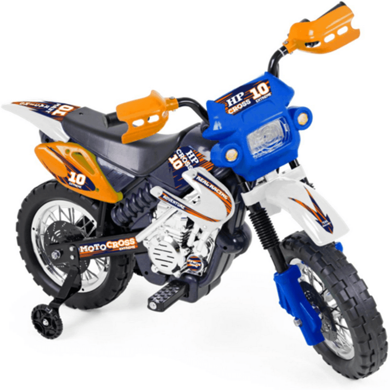 Moto Eletrica Infantil Xplast Motocross 6V Azul com Rodinhas - Esporte