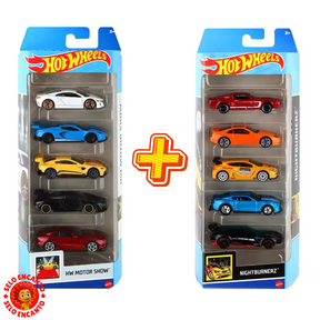 Compre 1 e Leve 2 - Pack de 5 Carrinhos Hot Wheels! ( ÚLTIMAS UNIDADES )