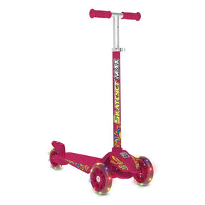 Patinete Skatenet - Max Pink - LED - Bandeirante - Esporte