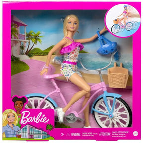 Boneca e Acessórios - Barbie - Passeio De Bicicleta - 18cm - Mattel