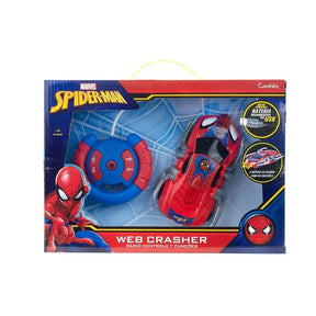 Veículo de Controle Remoto e Figura - Disney - Marvel - Spider-Man - Web Crasher - Candide