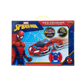 Veículo de Controle Remoto e Figura - Disney - Marvel - Spider-Man - Web Crasher - Candide