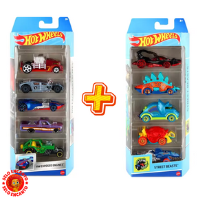 Compre 1 e Leve 2 - Pack de 5 Carrinhos Hot Wheels! ( ÚLTIMAS UNIDADES )