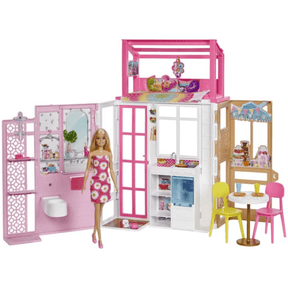 Casa Glam Barbie 360º com Boneca e Cachorrinho - Mattel HCD48