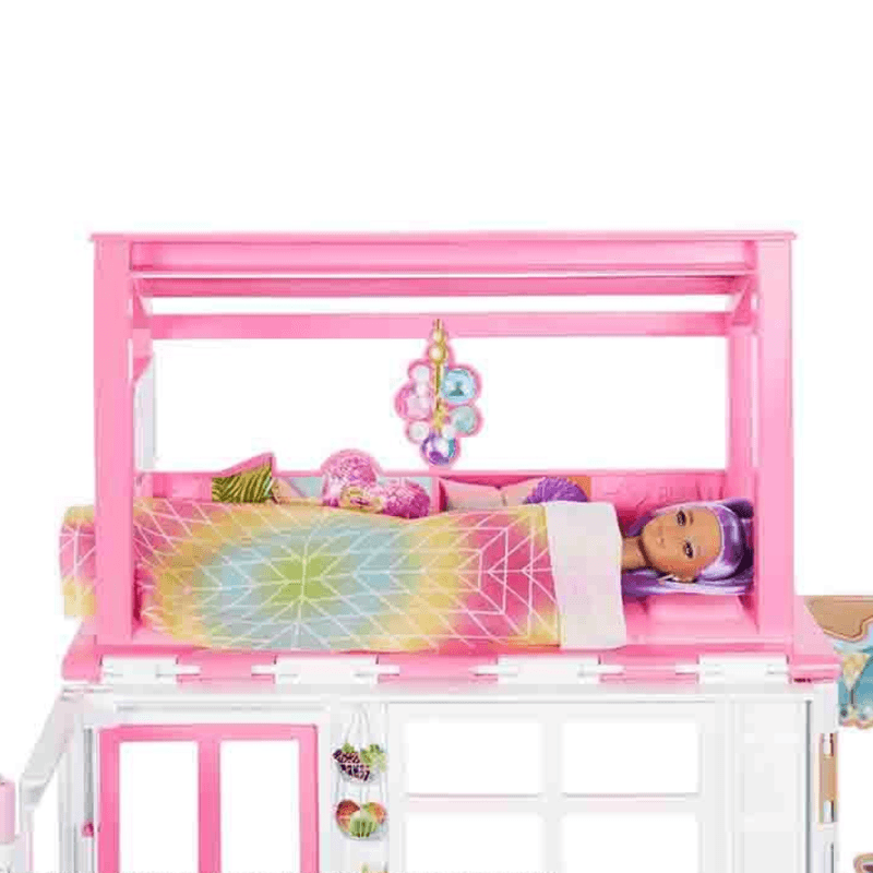 Casa Glam Barbie 360º com Boneca e Cachorrinho - Mattel HCD48