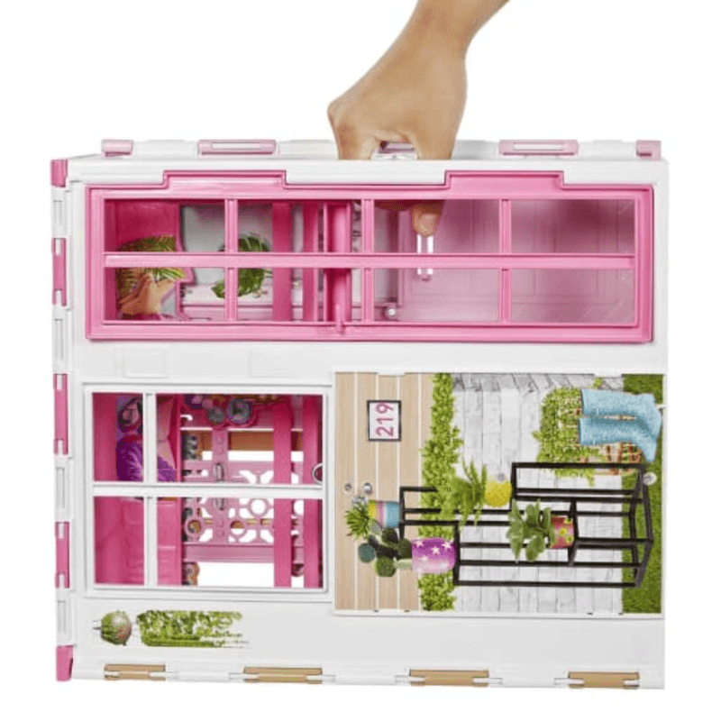 Casa Glam Barbie 360º com Boneca e Cachorrinho - Mattel HCD48