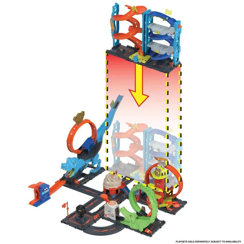 Playset - Hot Wheels - Torre de Corridas com Altura - Mattel