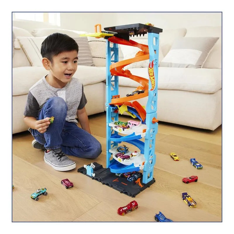 Playset - Hot Wheels - Torre de Corridas com Altura - Mattel