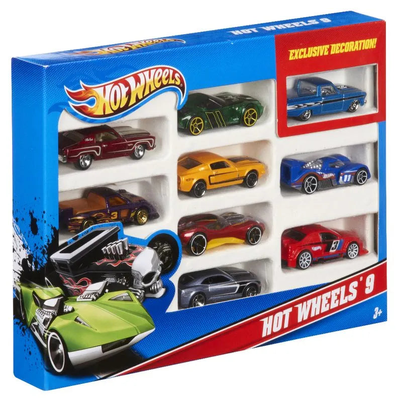 Conjunto de Veículos - Hot Wheels - Pacote com 10 Carros - Surpresa - Mattel