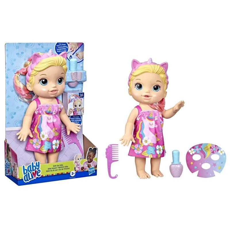 Boneca - Baby Alive - Glam SPA - Dia de Princesa - Loira- F3564- Hasbro