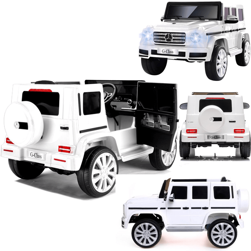 Carro Eletrico Zippy Toys Mercedes Benz G500 12V Controle Branco - Esporte