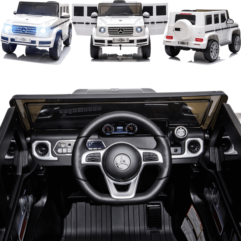 Carro Eletrico Zippy Toys Mercedes Benz G500 12V Controle Branco - Esporte