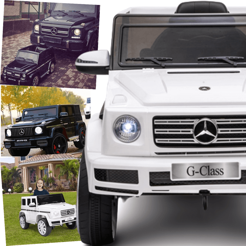 Carro Eletrico Zippy Toys Mercedes Benz G500 12V Controle Branco - Esporte