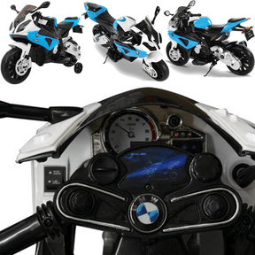 Moto Eletrica Infantil Zippy Toys BMW S1000RR Aterish 12V Azul - Esporte