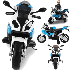 Moto Eletrica Infantil Zippy Toys BMW S1000RR Aterish 12V Azul - Esporte