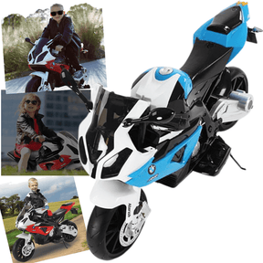 Moto Eletrica Infantil Zippy Toys BMW S1000RR Aterish 12V Azul - Esporte