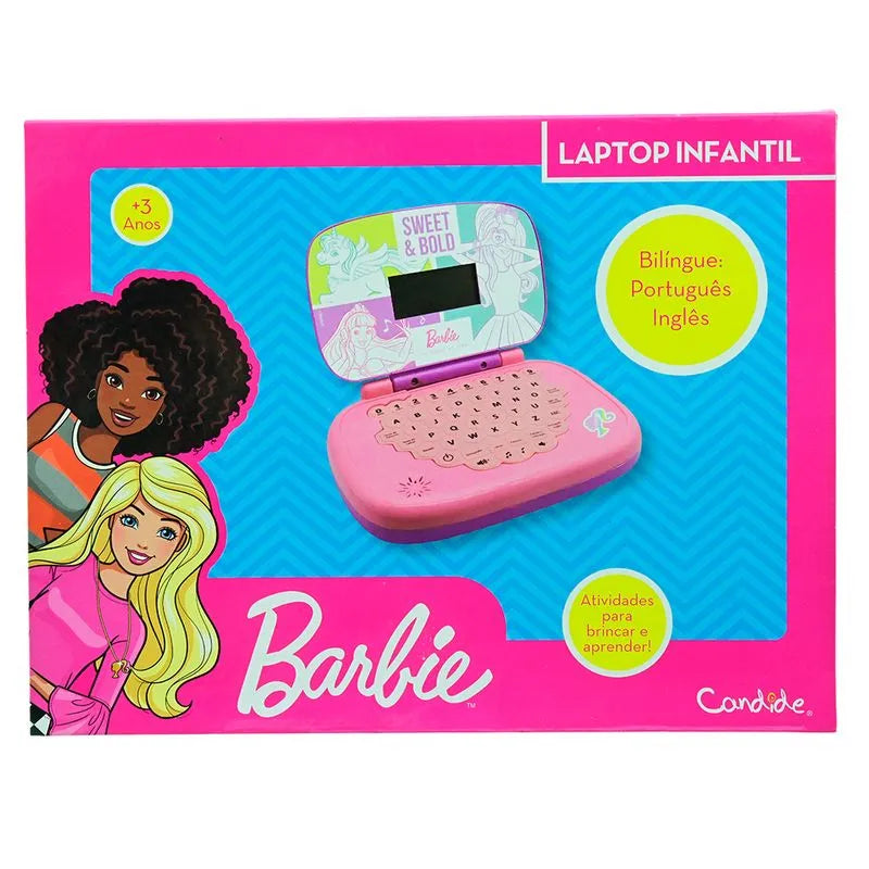 Laptop de Atividades - Bilíngue - Barbie - Candide