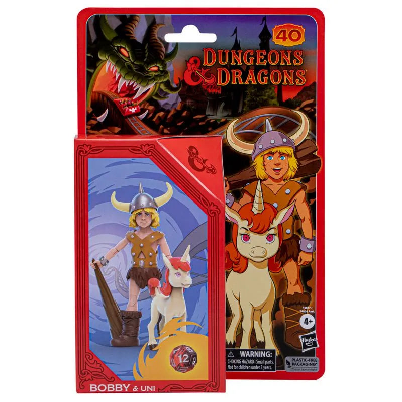 Conjunto de Figuras - Caverna do Dragão - Cartoon Classics - Bobby e Uni - Hasbro