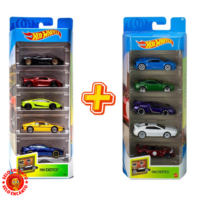 Compre 1 e Leve 2 - Pack de 5 Carrinhos Hot Wheels! ( ÚLTIMAS UNIDADES )