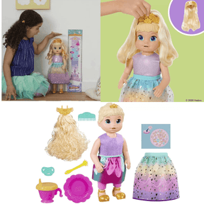 Boneca Baby Alive Princesa Ellie GrowsUp Loira3+F5236 Hasbro