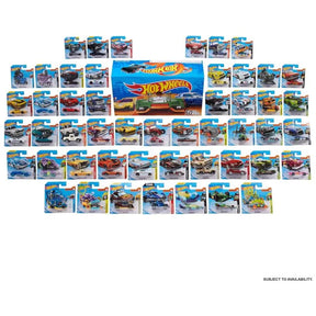 Kit com 50 Miniaturas Hot Wheels em Escala 1:64 Diversos Estilos e Cores Mattel