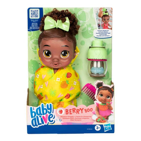 Boneca Bebê com Acessórios - Baby Alive - Bebê Shampoo - Berry Boo - Hasbro