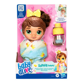 Boneca Bebê - Baby Alive - Sophia Sparkle - Bolhas Mágicas - Hasbro