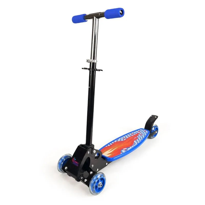 PATINETE INFANTIL 4 RODAS FLEXÍVEL SCOOTER AZUL CONECT BRINQ - Esporte