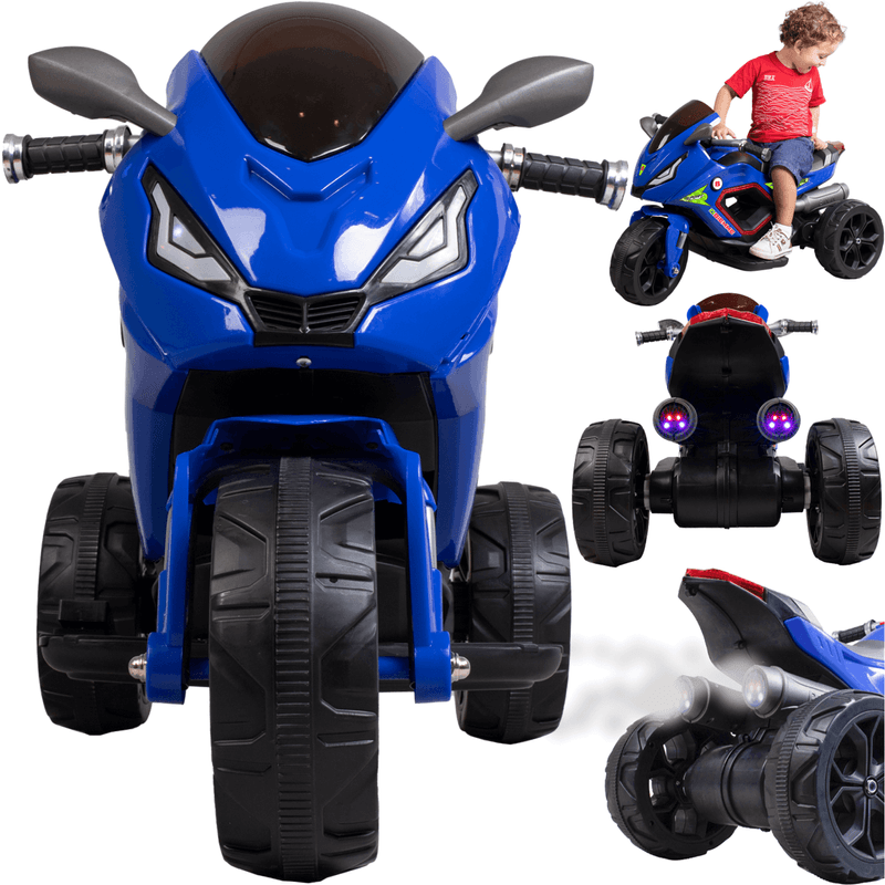 Moto Elétrica Infantil Biemme Sport Racing com LED e Efeito de Fumaça 6V - Boy Esporte