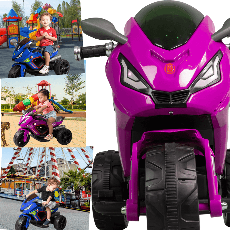 Moto Elétrica Infantil Biemme Sport Racing com LED e Efeito de Fumaça 6V - Girl Esporte