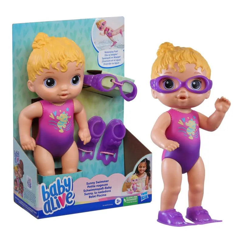 Boneca E Acessórios - Baby Alive - Swimmer - Roxo - Hasbro