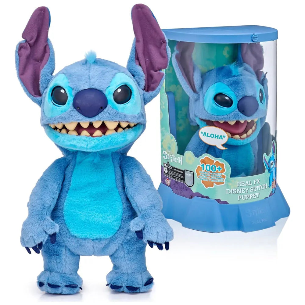 Stitch Pelucia Realista Animada - Grande 30cm (Edição Limitada)