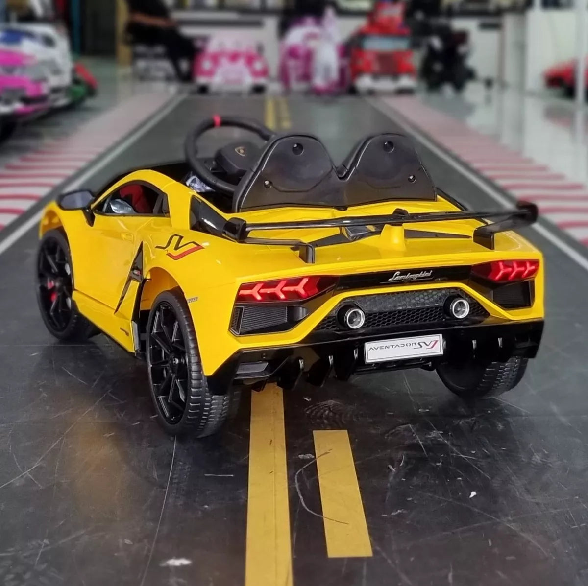 Carro Elétrico Infantil Lamborghini Aventador Amarelo 12v