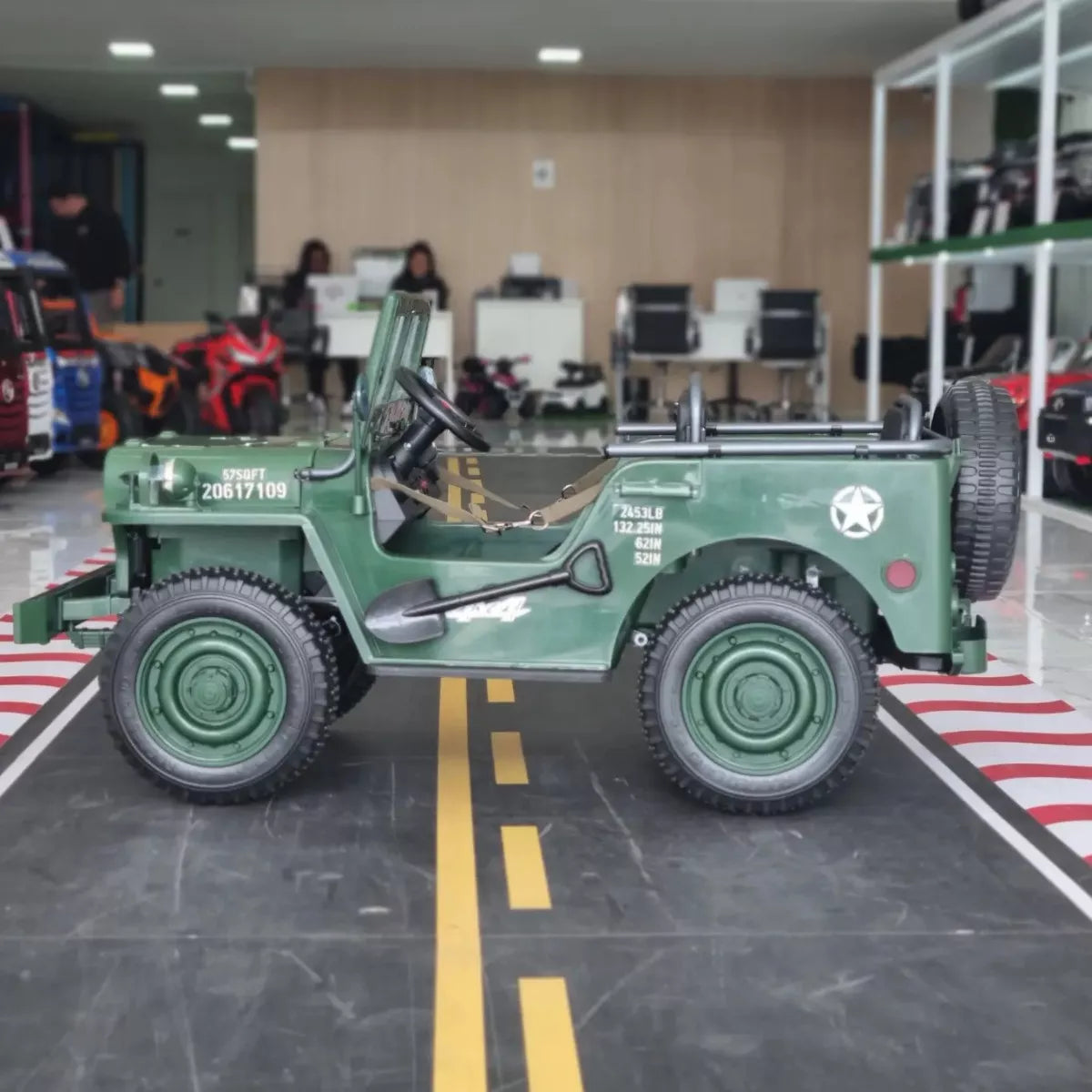 Carrinho Elétrico Infantil Jeep Militar 24v