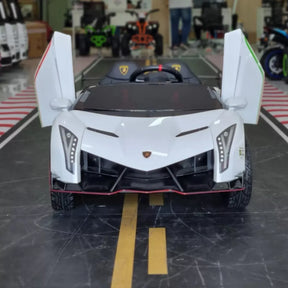 Carrinho Elétrico Infantil - Lamborghini Veneno 12v + Brinde