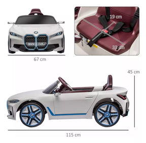 Carrinho Eletrico Infantil Bmw I4 12v - Branco Zippy Toys