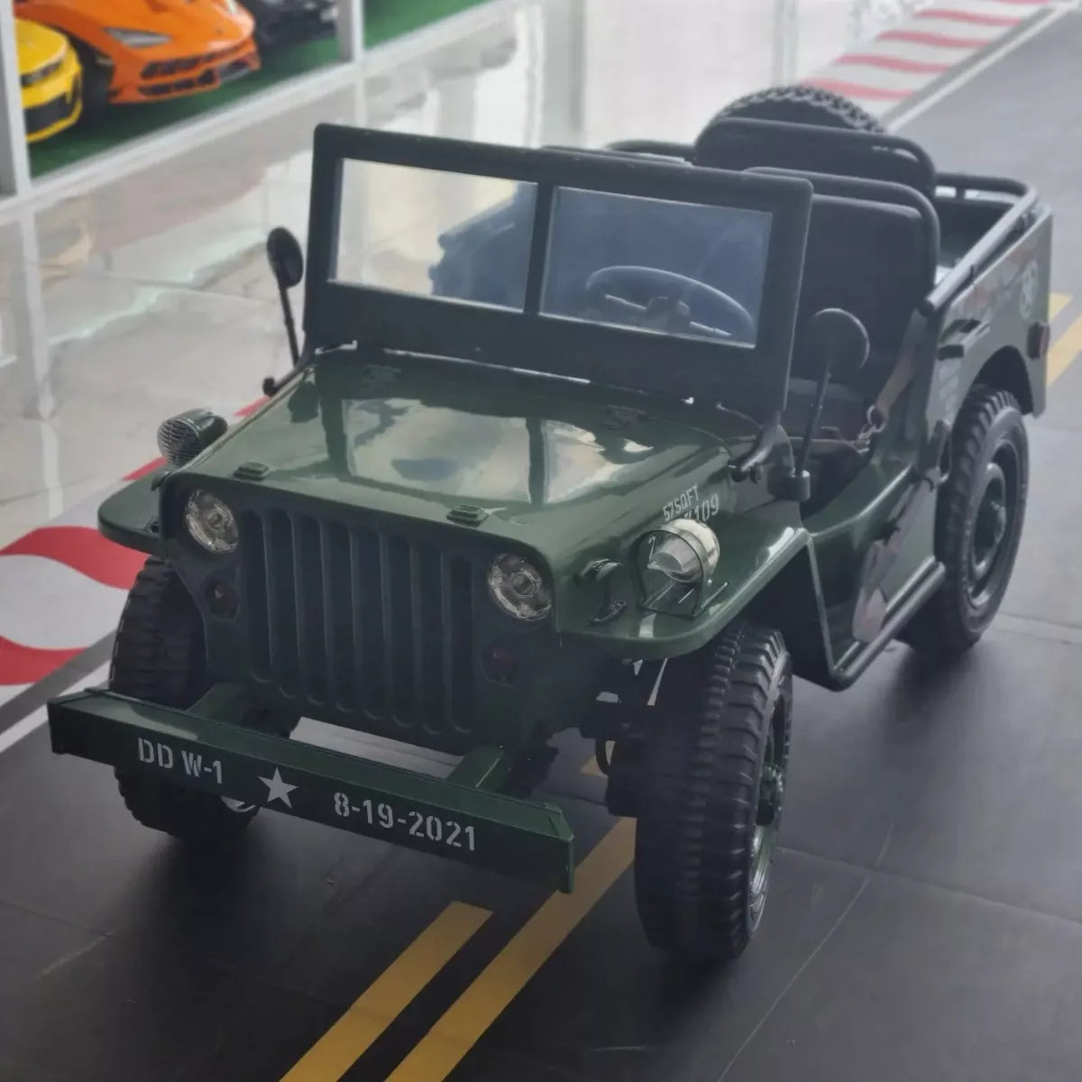 Carrinho Elétrico Infantil Jeep Militar 24v