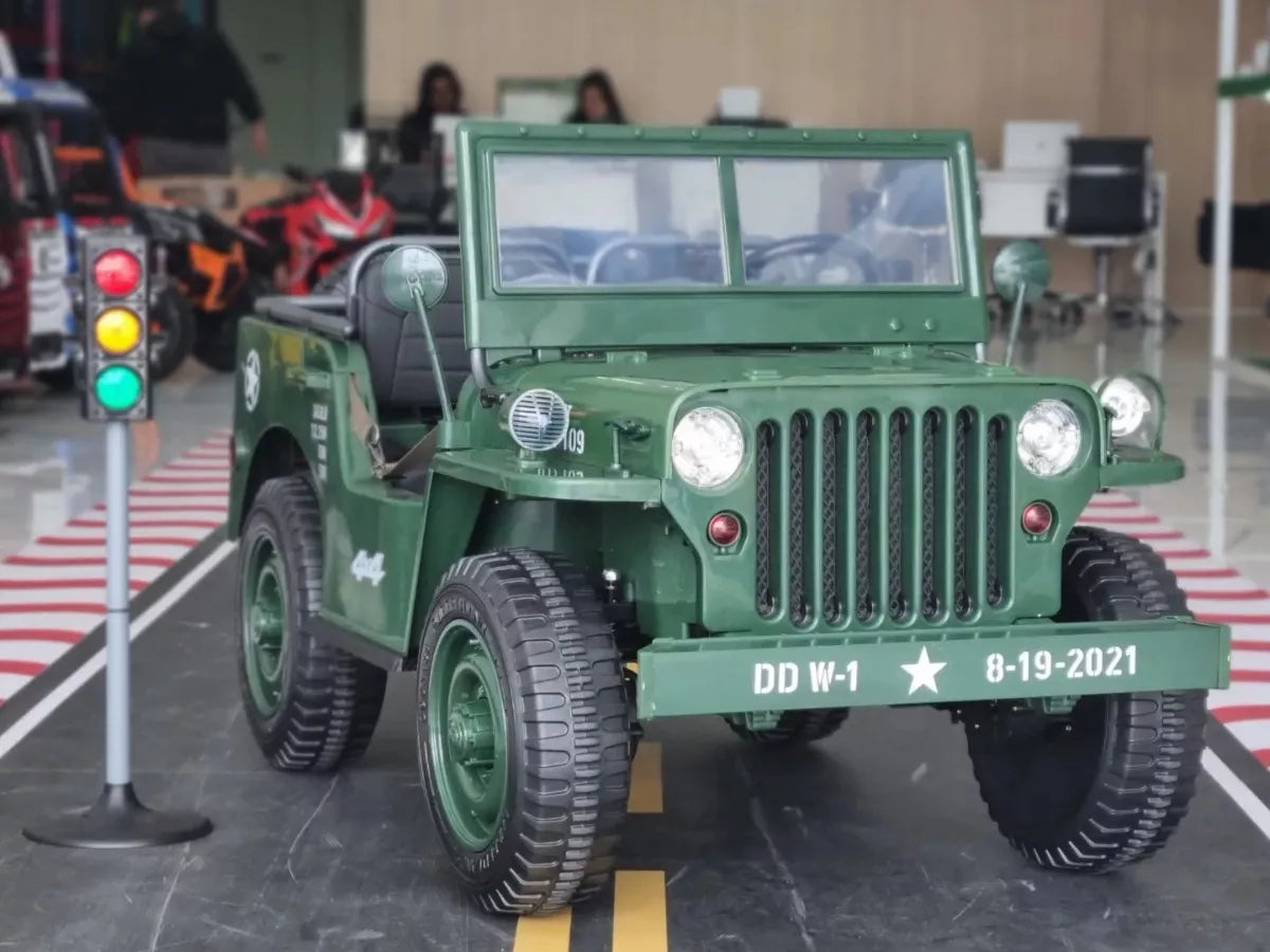 Carrinho Elétrico Infantil Jeep Militar 24v